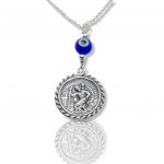 Silver 925° car charm with Saint Christopher (code M2332)